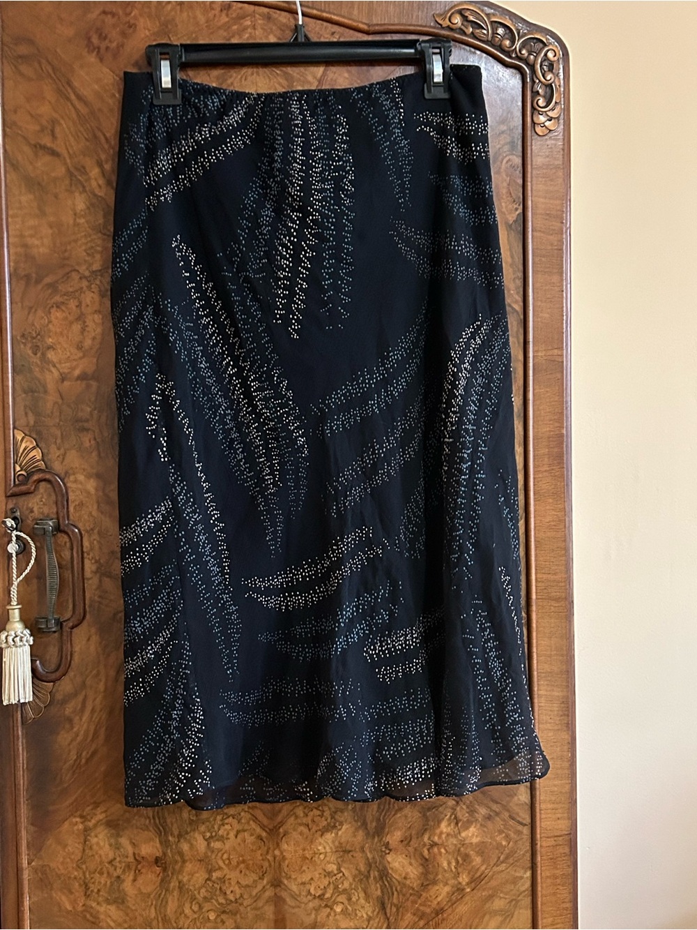 Vintage 100% Silk Y2K The Limited Elegant Flowy Skirt elastic waist